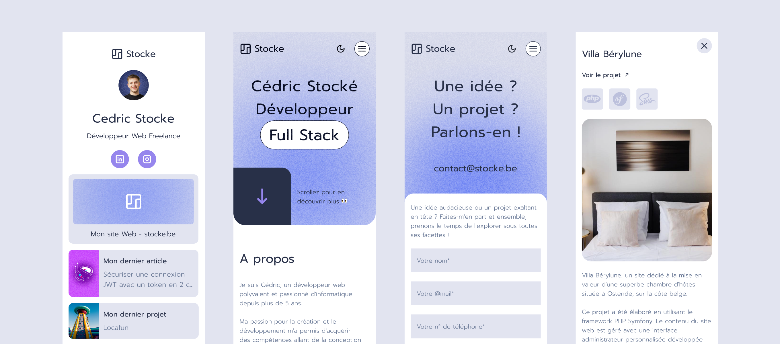 Cedric Stoke — page Linktree mobile